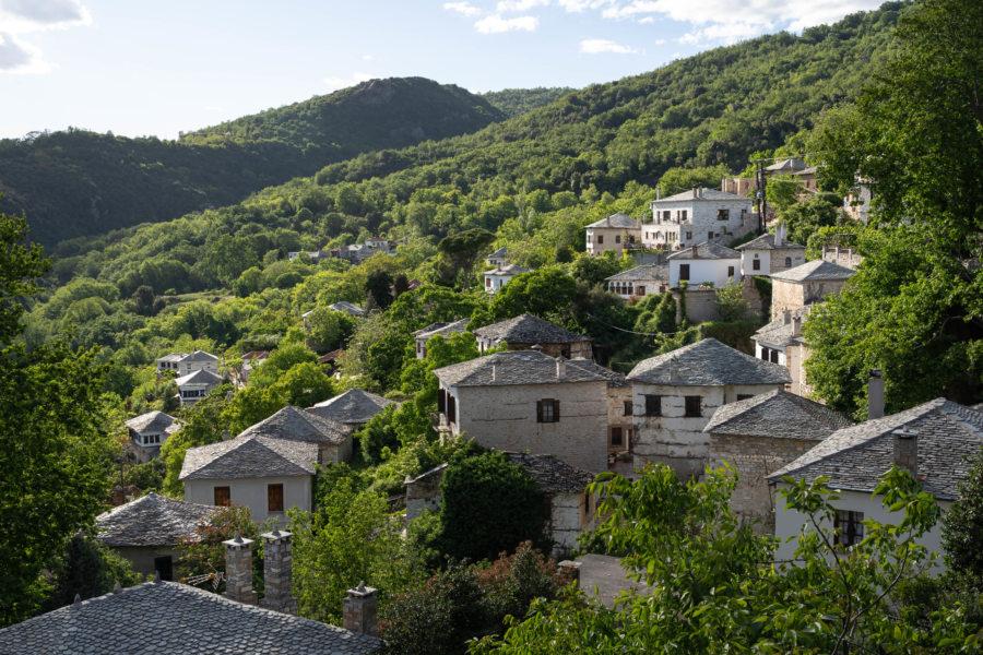 Village de Pinakates dans la région du Pélion