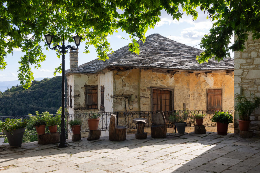 VIsite du village de Pinakates dans le Pélion en Grèce