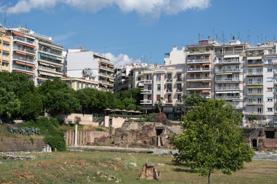 Vieille agora, visite de Thessalonique en Grèce