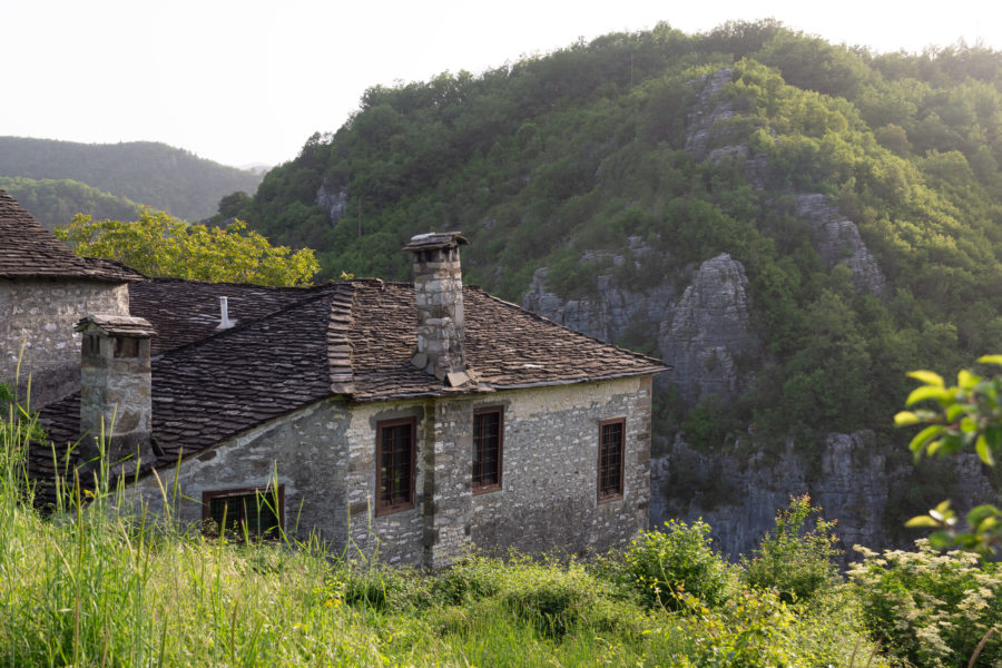 Paysage des Zagoria à Kipoi, Epire, Grèce