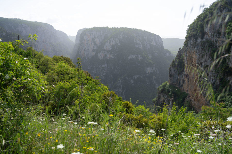 Vue sur les Gorges de Vikos à Monodendri