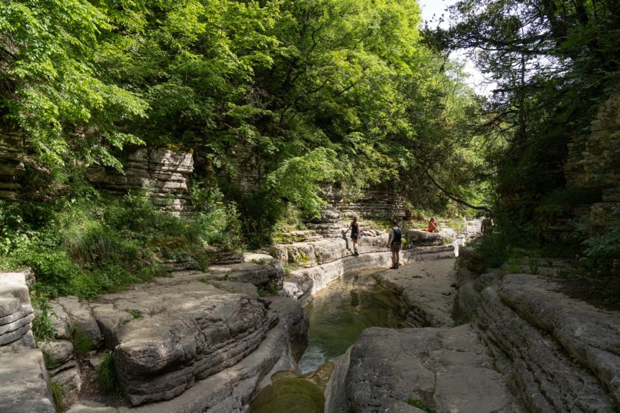 Piscines naturelles de Papingo en Grèce