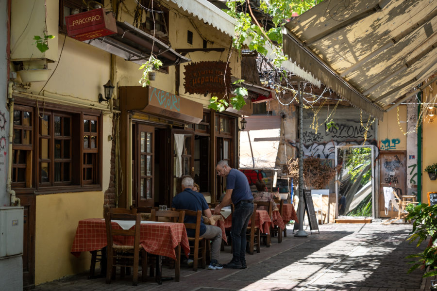 Terrasse de restaurant à Thessalonique