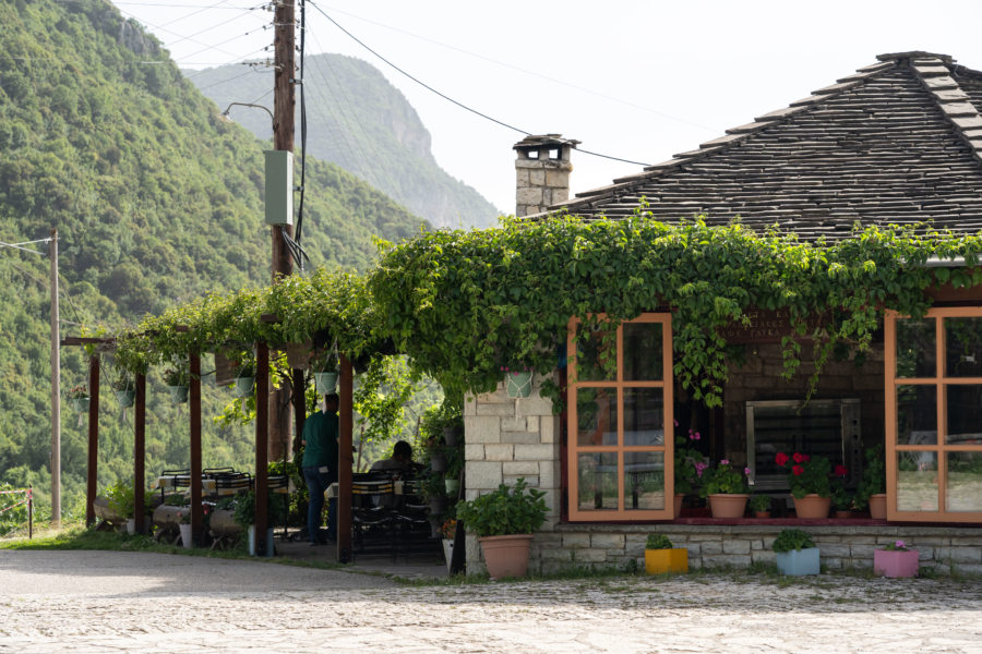 Restaurant au village de Vikos, Zagori