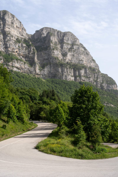 Route entre Megalo et Mikro Papingo, Montagne du Pinde