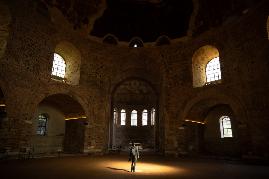 Visite de la rotonde de galère à Thessalonique