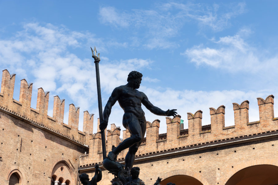 Statue de Neptune, voyage à Bologne en Italie