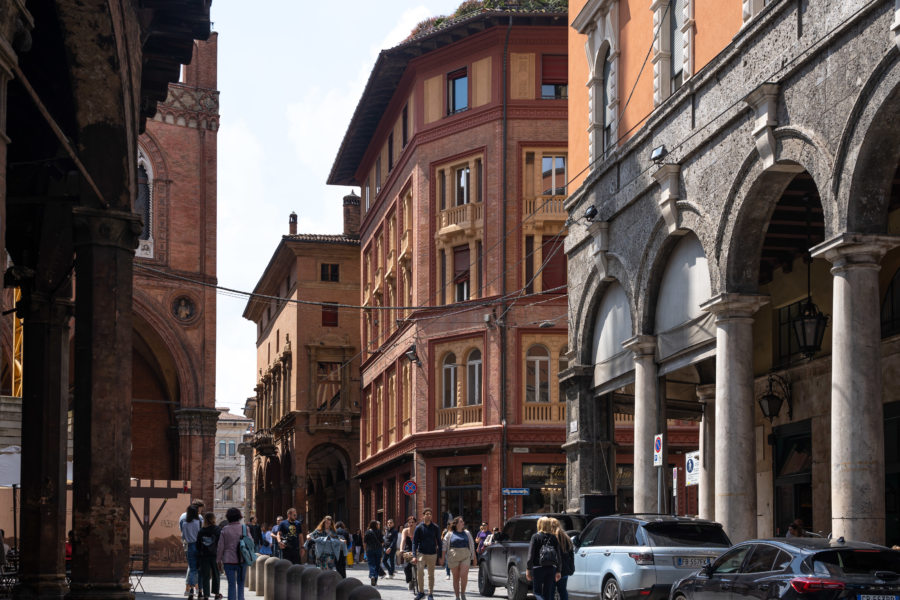 Visite de la ville de Bologne en Italie