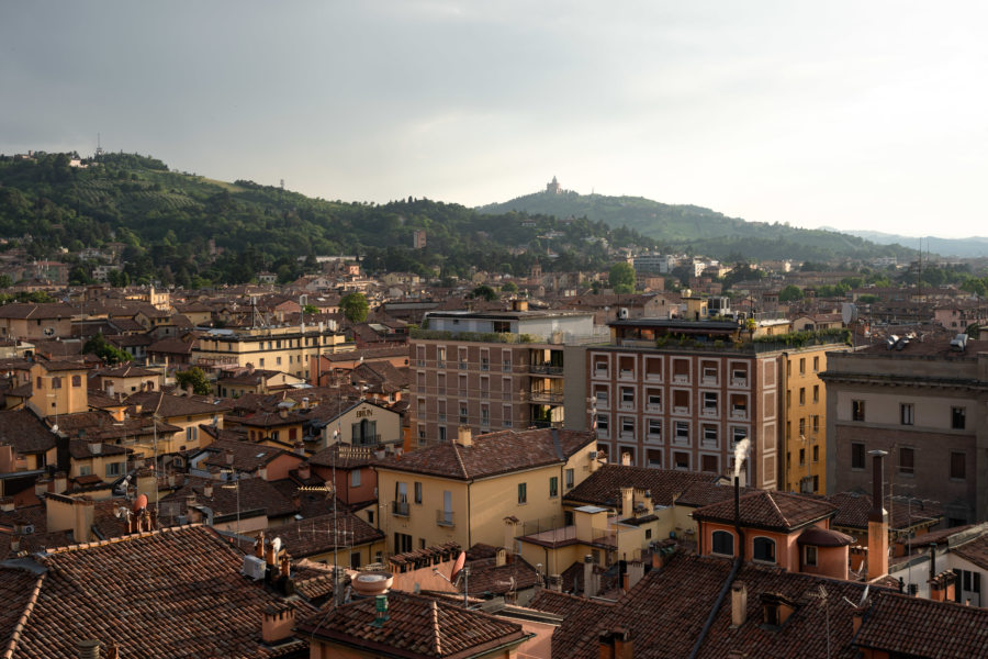 Vue sur Bologne et le sanctuaire San Luca